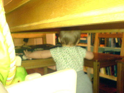 Ronan Under the Dining Room Table